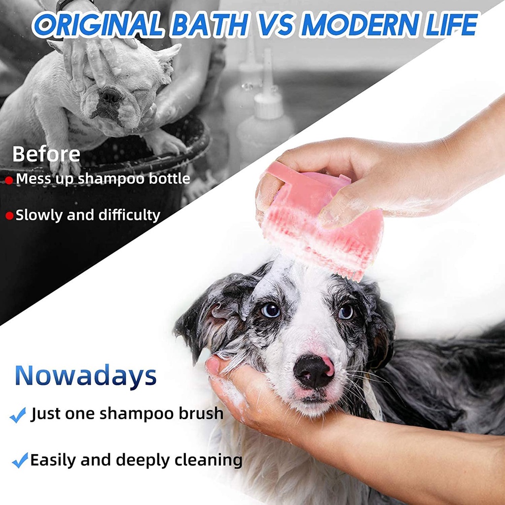 Lược Chải Lông Tắm Mát Xa Cho Thú Cưng Tiện Dụng