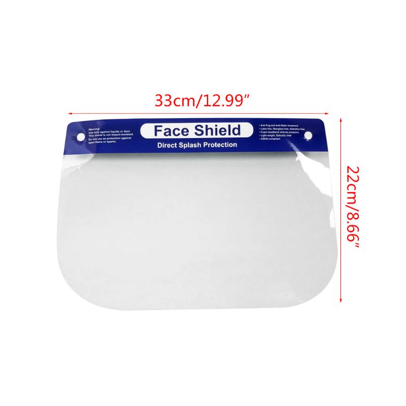 Set 5 Tấm Chắn Trong Suốt Bảo Vệ Mặt Toàn Diện Chống Giọt Bắn / Sương Chống Bụi / Giọt Bắn Dành Cho Người Lớn Và Trẻ Em
