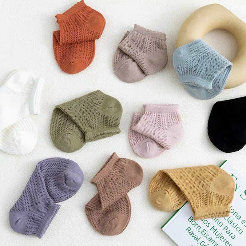 Vớ nữ cổ ngắn, tất nữ cổ bèo chất vải cotton co giãn 4 chiều thoáng khí – Tất thông hơi