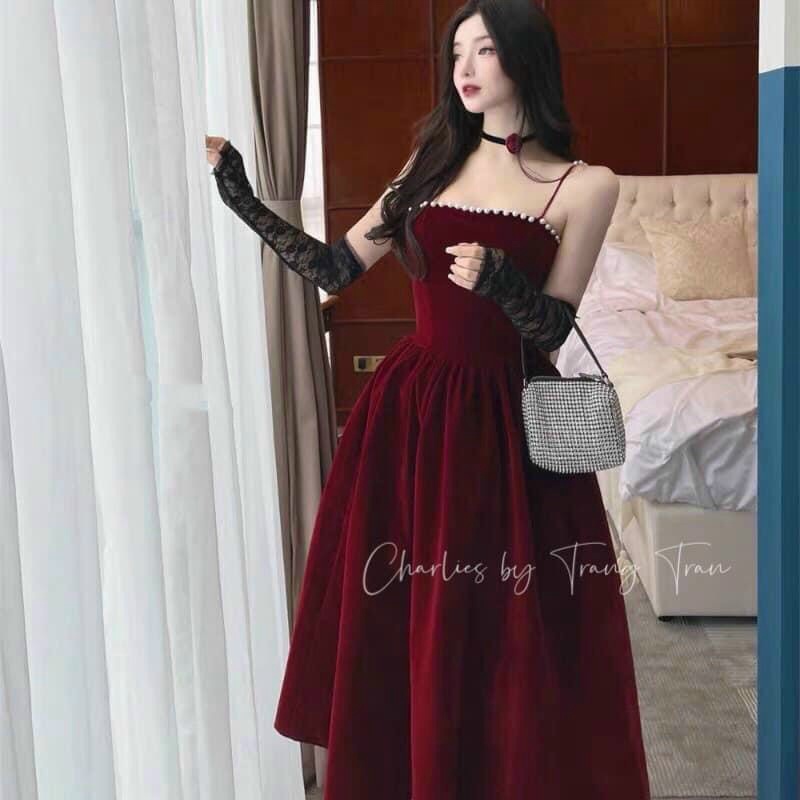 (Mẫu Mới) Đầm Ford Hai Dây Bản Thiết Kế Siêu HOT Chốt Nhanh Kẻo Hết UP Valentina Shop