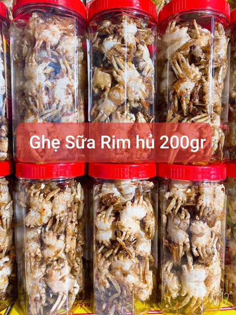 Ghẹ Sữa Rim ( ăn liền ) là món ăn yêu thích của shop Đặc Sản Biển Phan Thiết NGỌC DŨNG; Hộp 200 gram. HSD 12 tháng