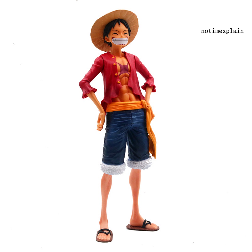 NTP Luffy Figure Model Anime One Piece Action Realistic PVC Cartoon Decor Display Mold for Kids