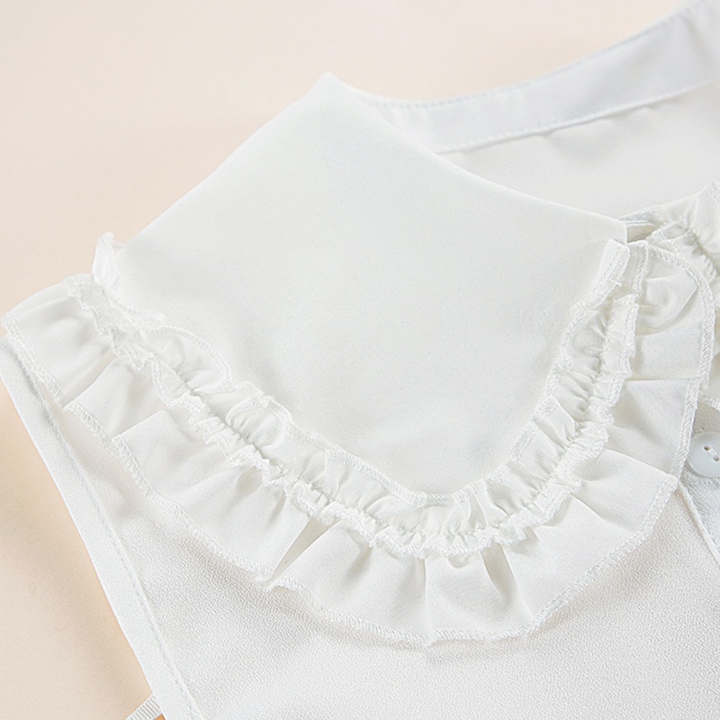 Cổ Áo Rời Phối Bèo Nhún Thời Trang Cho Nữ