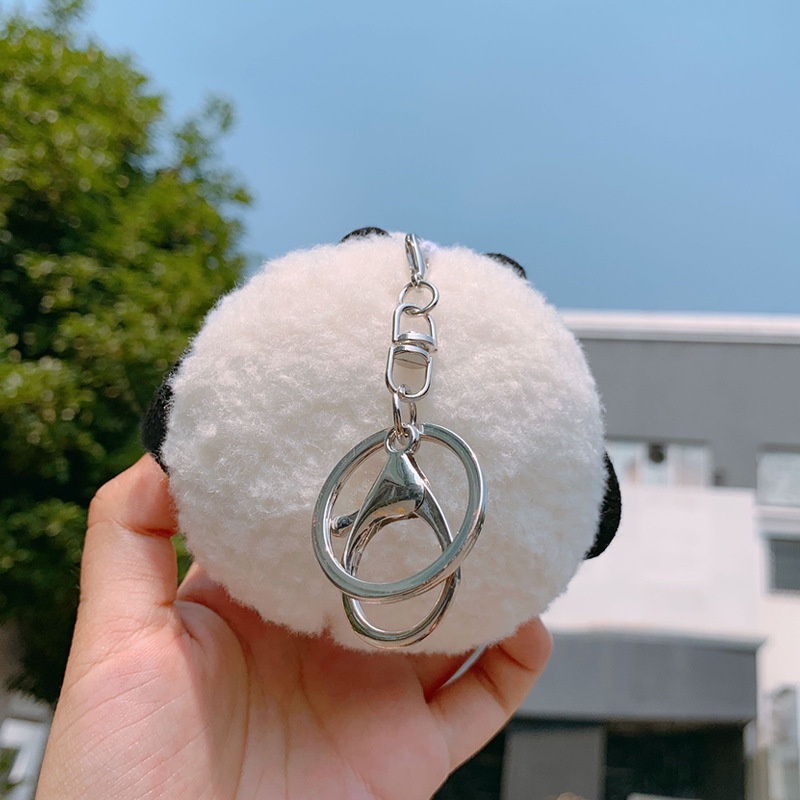 Móc khóa thú bông Panda Dun Dun gấu trúc dễ thương 2 biểu cảm kích thước 5cm NEOCI