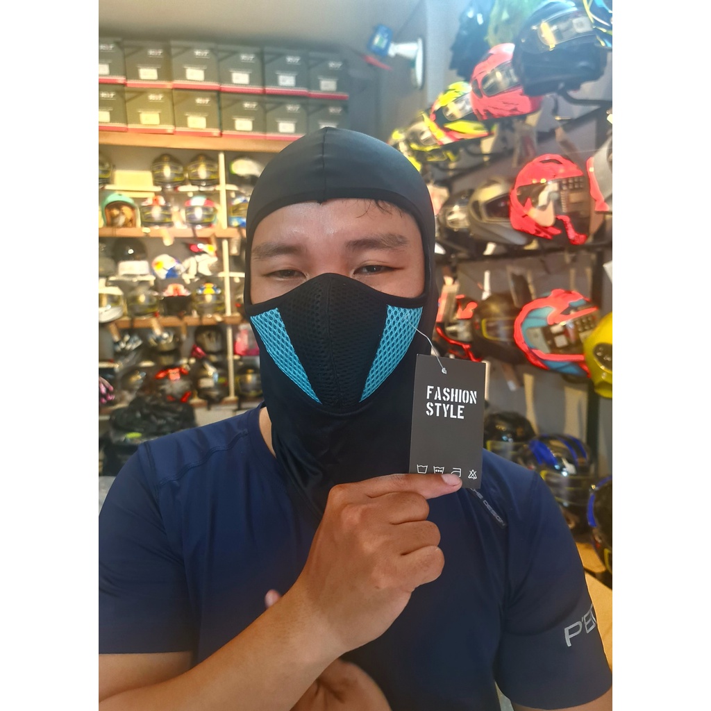 Khăn Ninja SWAT X2 3 lớp cao cấp,khăn trùm đâu Swat x2 vải lưới thoáng khí thấm hút mồ hôi đi phượt,đi du lịch