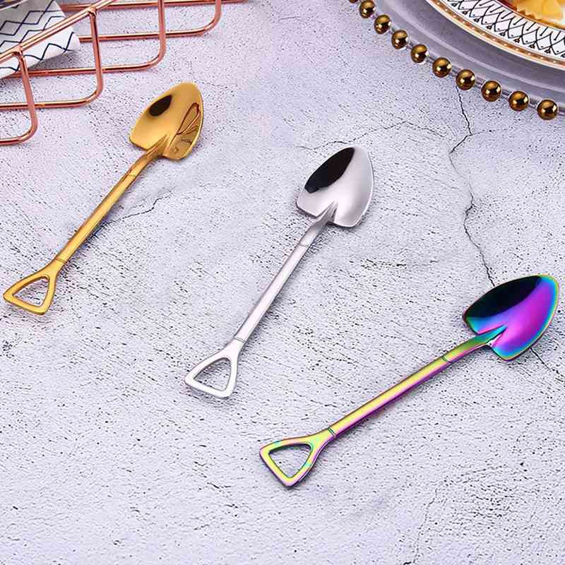 Thìa Hình Xẻng Bằng Thép Không Gỉ 304