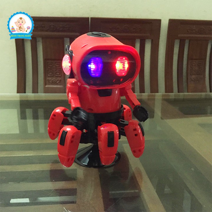 Đồ chơi Robot thông minh xoay 360 độ biết nhảy múa phát nhạc cho bé