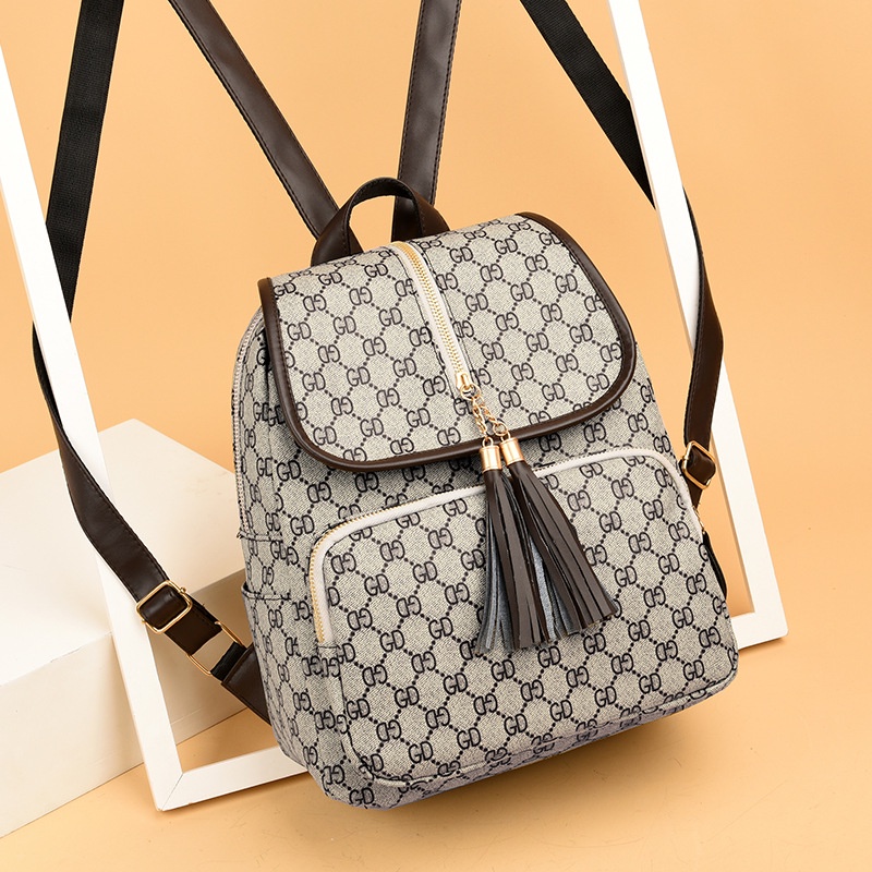Balo Da GD In Họa Tiết Thời Trang Cao Cấp Hàn Quốc Unisex