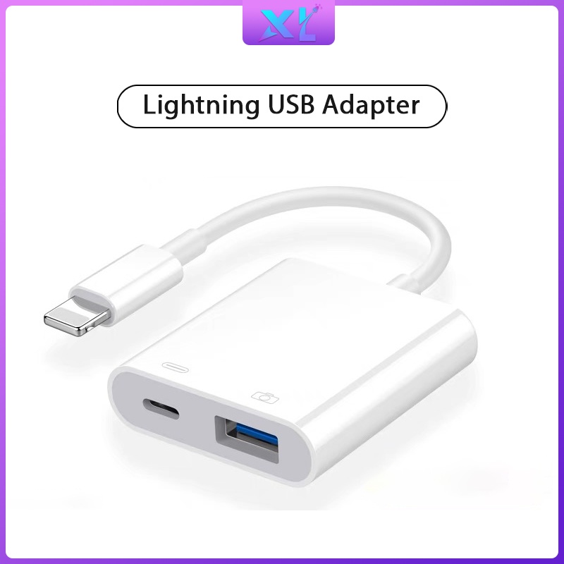 Đầu Chuyển Đổi Cáp OTG Lightning Sang USB Tiện Dụng Cho IOS 13 U Disk OTG Ipad Iphone 11 Pro Xs Max Xr X 6 7 8 Plus