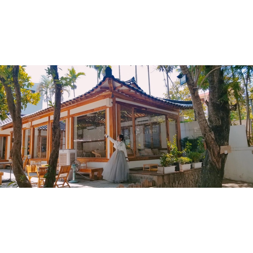 Hanbok nam nữ tone xám trắng