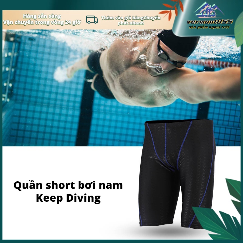 Hàng Hot Giữ cho Nam giới Lặn Nam Quần bơi Cạnh tranh Quần áo bơi Áo tắm Quần đùi để bơi lội Hàng giao ngayVermont055
