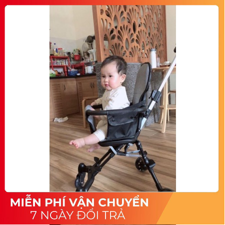 Xe đẩy gấp gọn cho bé đi du lịch, Xe đẩy cho bé 2 chiều ngả 3 tư thế cao cấp