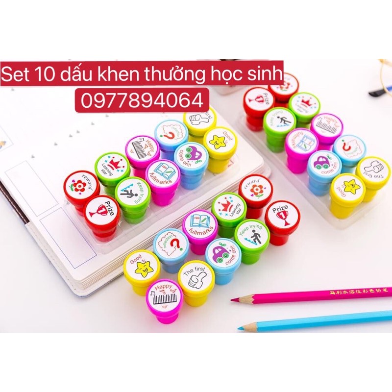 Dấu khen thưởng học sinh☘️giáo cụ dạy học không thể thiếu cho giáo viên dạy chị