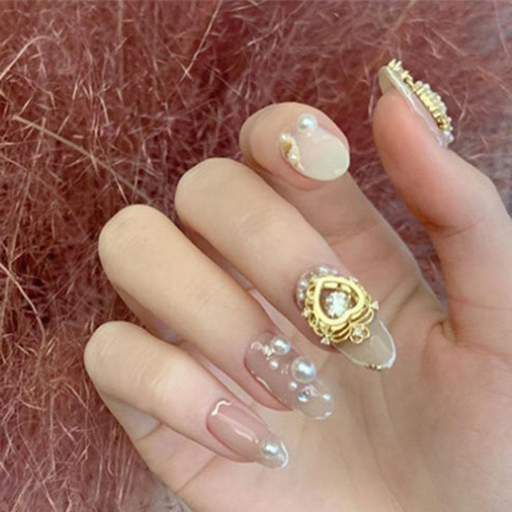 Móng Tay DYRUIDOJ Trang Trí Nghệ Thuật|Mặt Dây Chuyền Hợp Kim Hình Trái Tim Thời Trang|Phụ Kiện Làm Móng Nghệ Thuật