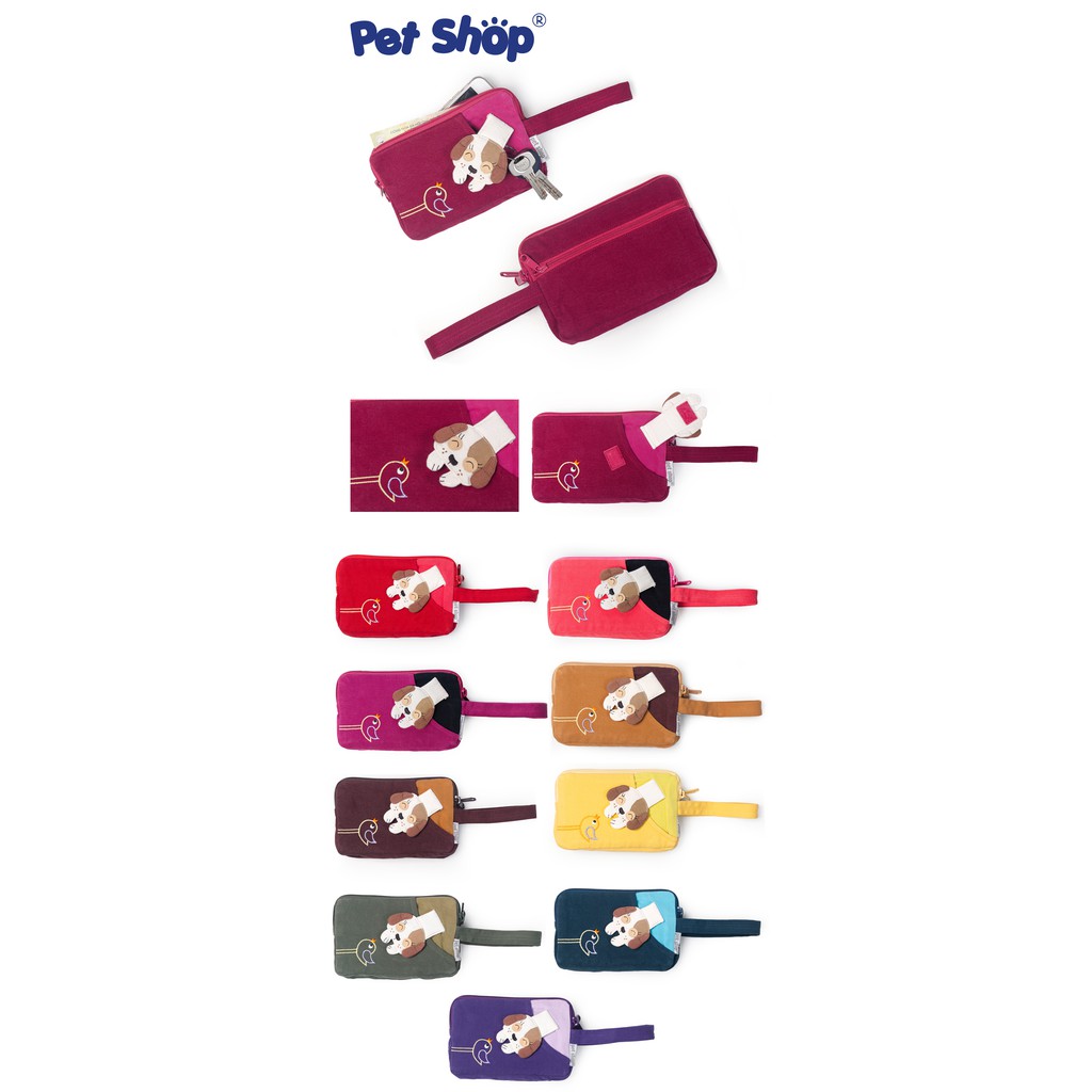 Bóp 2 ngăn đựng vừa điện thoại to Pet Shop DOZ-759