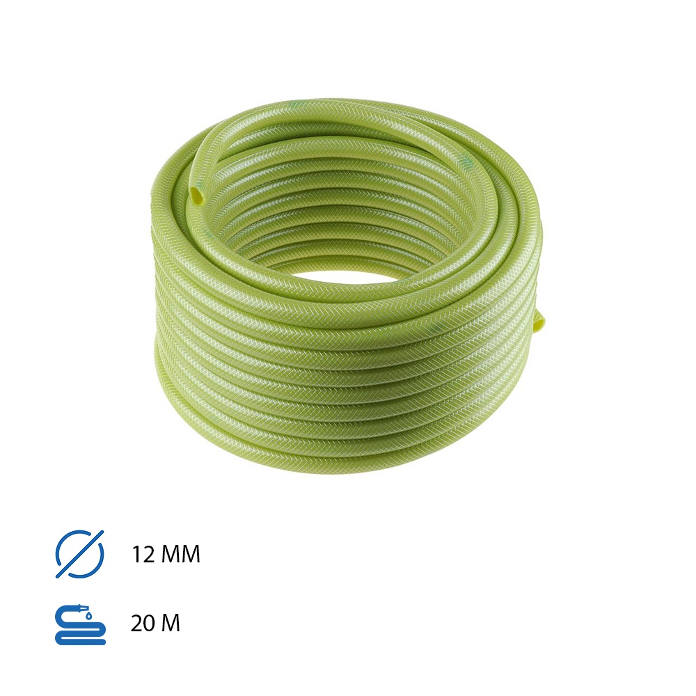 HomeBase SPRING Ống nước mềm bằng sợi thủy tinh SPRING 12mm X20M Thái Lan W30xD7.5xH30CM màu xanh lá