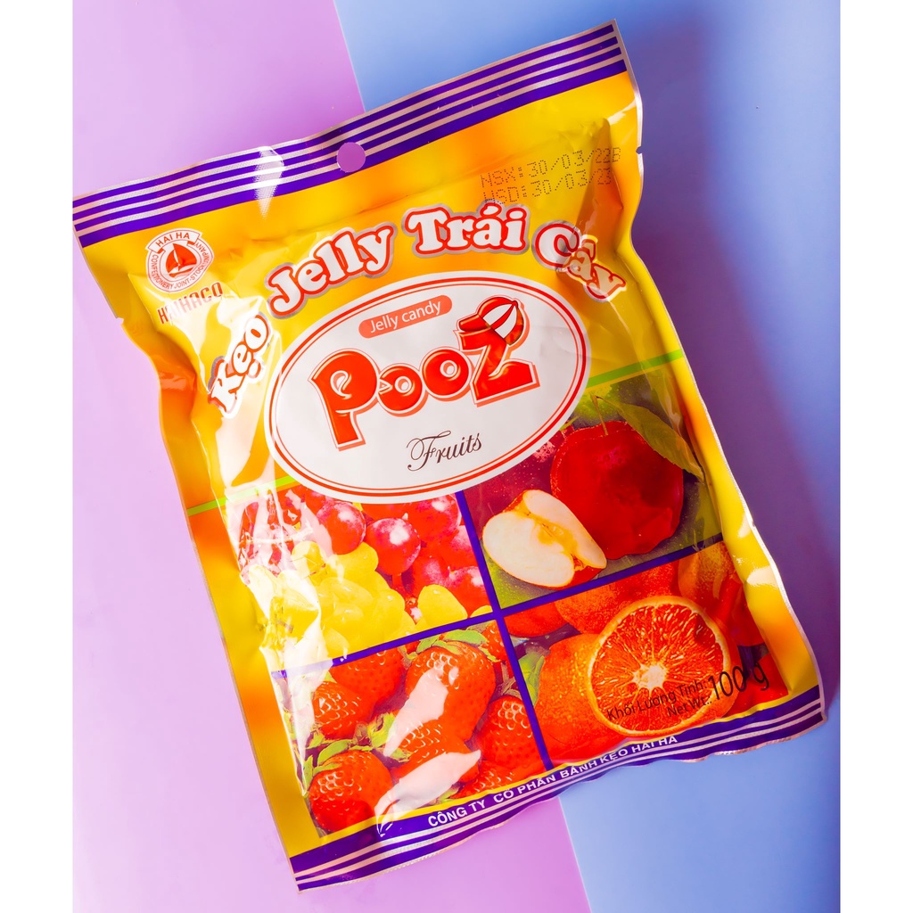 Kẹo Dẻo Jelly Pooz Hương Trái Cây (Túi: 100g)