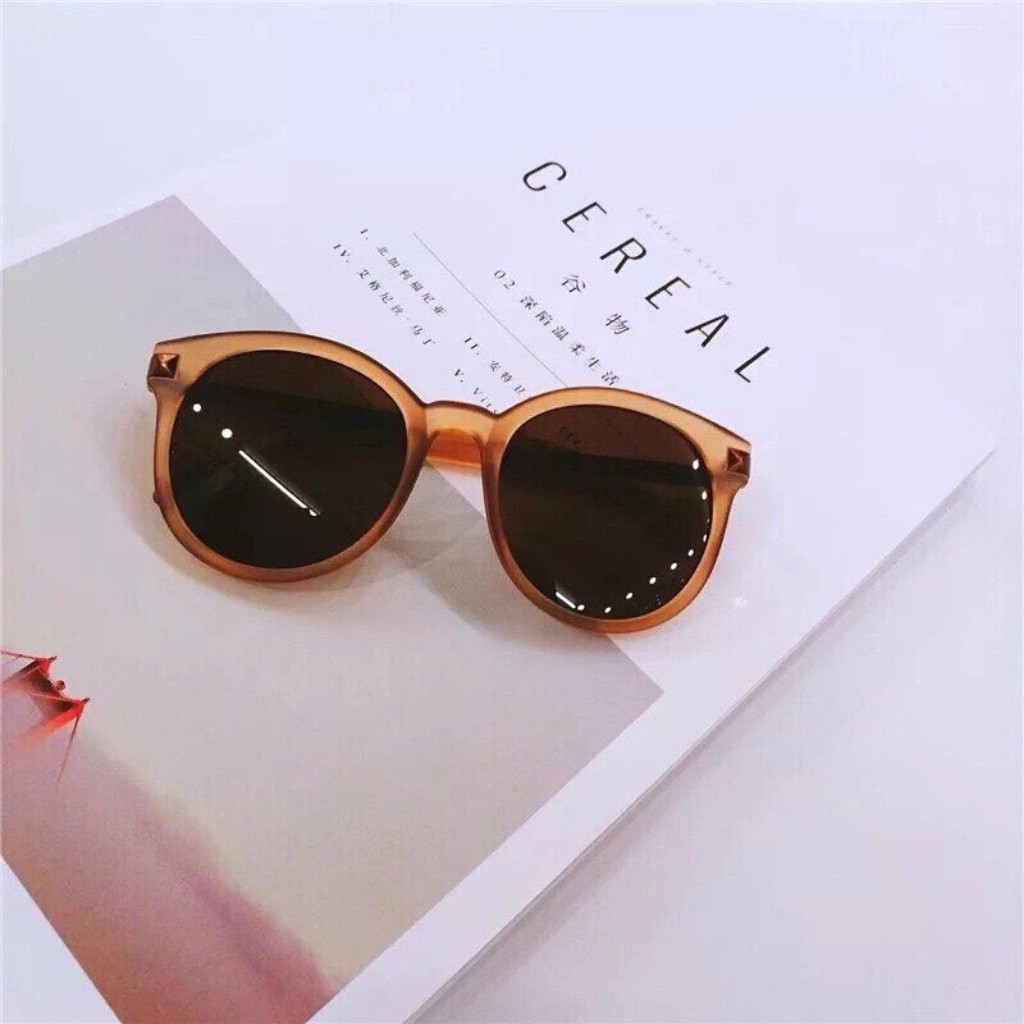 Kính Mát Nữ Gobi Gọng Nhựa Tròn Nâu Phong Cách Hàn Quốc N15- Kính Mắt Thời Trang | BigBuy360 - bigbuy360.vn