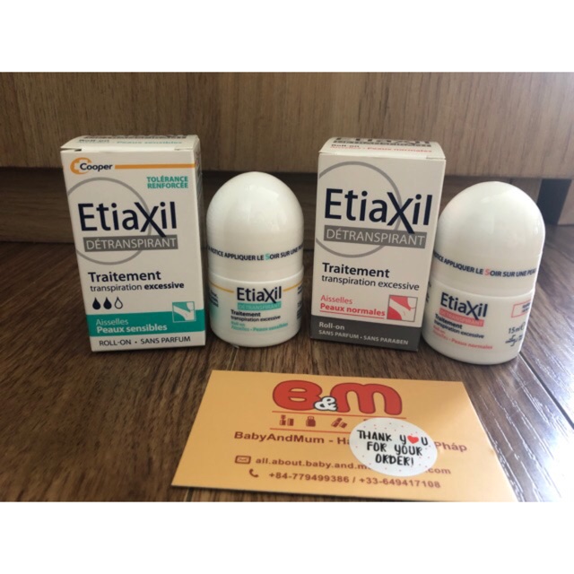 Lăn khử mùi Etiaxil 15ml - Hàng Pháp