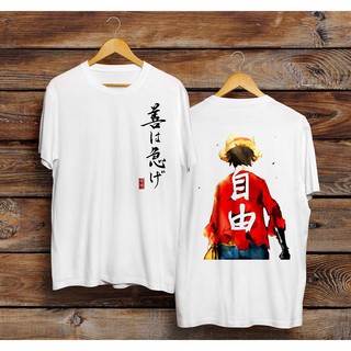🔥BÁN CHẠY🔥Áo thun One Piece Luffy  màu trắng đẹp siêu ngầu giá rẻ nhất