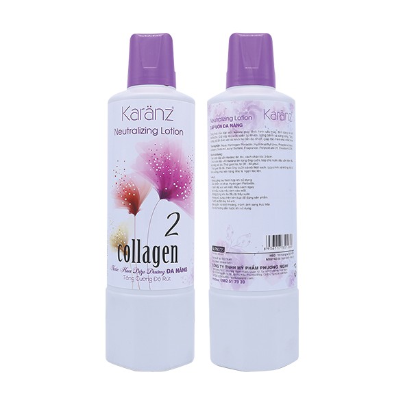 Dập uốn lạnh cao cấp Collagen dưỡng tóc Karanz Collagen Neutralizing Lotion 1000ml