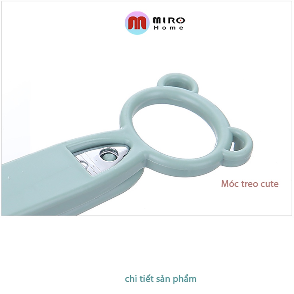 Đồ bấm móng tay hoạt hình xinh xắn , kéo cắt móng tay đa chức năng, làm móc treo tiện lợi MIROHOME