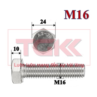 Bulong inox 304 M16 (30-100mm)