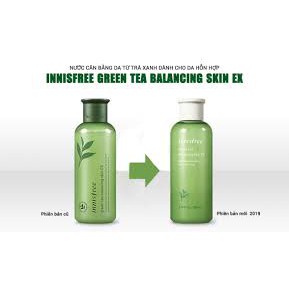 Nước Hoa Hồng Innisfree Trà Xanh Green Tea Balancing Skin Ex -200ML