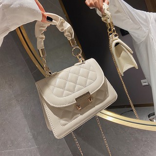 Túi Đeo Chéo Mini Dáng Vuông Phối Dây Xích Thời Trang Cho Nữ