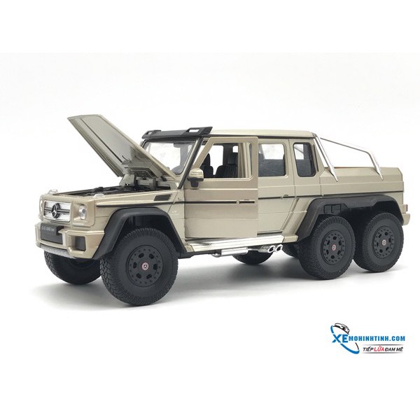 Xe Mô Hình Mercedes Benz G63 6X6 1:24 Welly (Gold)