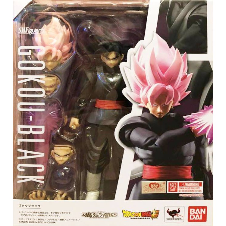 Mô hình dragon ball Goku Black tóc hồng SHF  - 15cm.