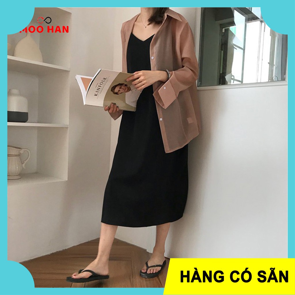 [BIGSIZE MOOHAN] ⚡️𝐌𝐈𝐄̂̃𝐍 𝐏𝐇𝐈́ 𝐒𝐇𝐈𝐏⚡️ĐẦM BIGSIZE 2 DÂY DÁNG SUÔNG DÀI CỔ CHỮ V NHIỀU MÀU SẮC | BigBuy360 - bigbuy360.vn