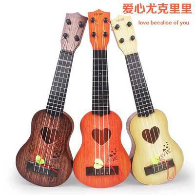 [Chơi guitar] [trình bày] mô phỏng trẻ em Ukulele Đồ chơi nhạc cụ cho trẻ em guitar