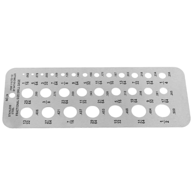 Bộ 29 Mũi Khoan Bằng Thép Không Gỉ Chuyên Dụng Cho 1 / 16 Đến 1 / 2 by 64ths