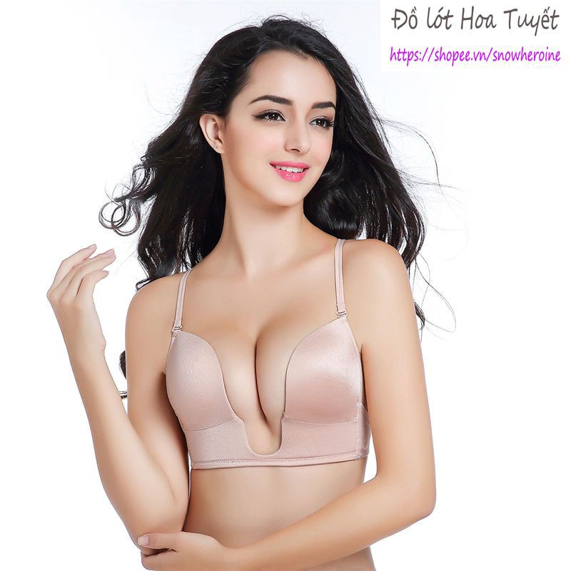 Áo ngực khoét U mặc váy hở cổ sâu