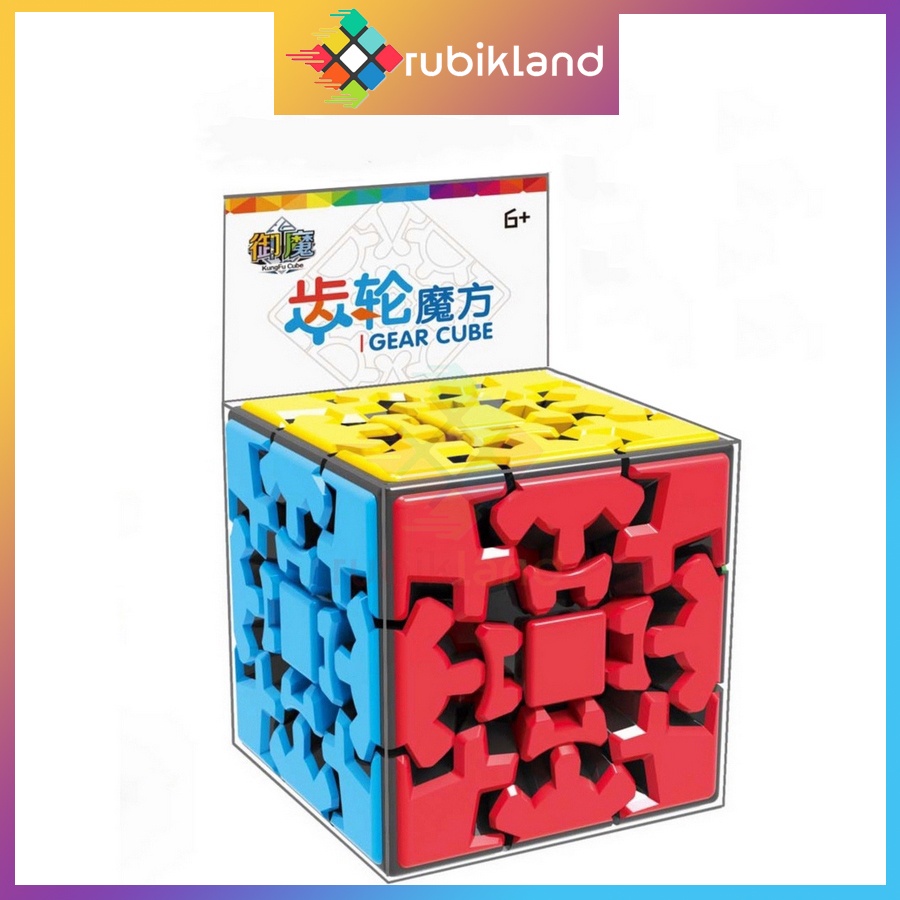 Rubik Biến Thể Gear Cube 3x3 Yumo Zhichen KungFu Rubic Bánh Răng Đồ Chơi Trí Tuệ Trẻ Em