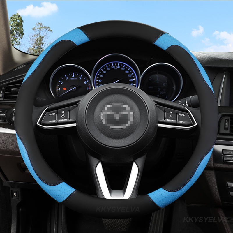 Bao Da PU Bọc Vô Lăng Xe Hơi Mazda 2 3 6 Axela Atenza Demio CX-3 CX-4 CX-5 CX5 CX-7 CX-9