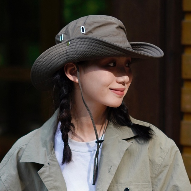 Mũ Xô Chống Nắng Thoáng Khí Có Dây Rút Phong Cách Nhật Bản