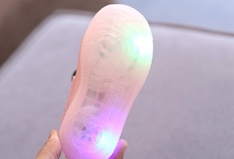 Giày da mềm phối đèn LED thời trang cho bé từ 2-6 tuổi