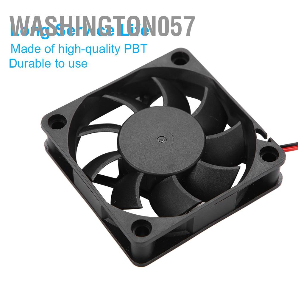 Có thể bán buôn 2 cái Máy in 3D Phần phụ kiện DIY 6015 Quạt làm mát 0.19A 12V 2500-6000 RPM 13CFM Washington057 Hàng giao ngay