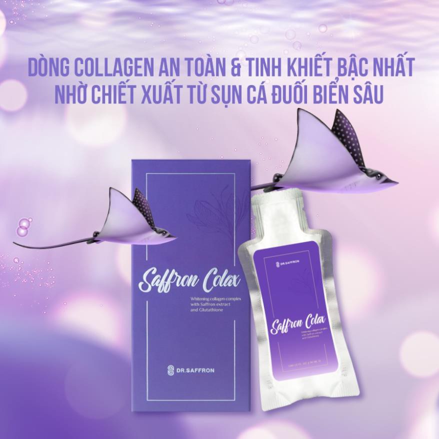 Nước uống Collagen cô đặc 3500mg/30ml chiết xuất từ Collagen saffron, Glutathione trắng sáng chỉ sau 7 ngày sử dụng