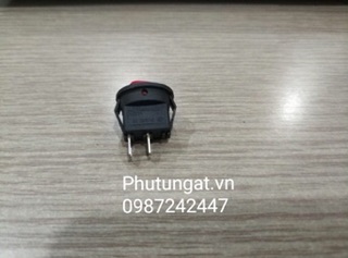 Công tắc tròn on/off đỏ 2 chân ( 1 cái )