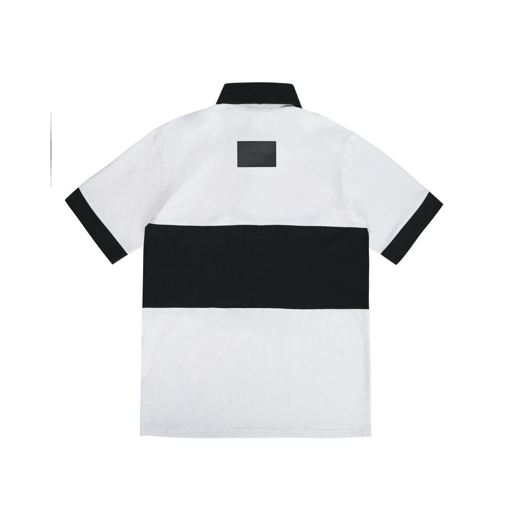 [Mã INCU50 giảm 50K đơn 250K] Áo polo 'GOLDIE PANELED' ghép mảnh màu trắng | BigBuy360 - bigbuy360.vn