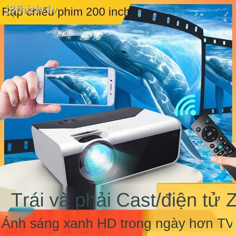 [bán chạy]2021 máy chiếu gia đình mới HD 3D phòng ngủ thông minh wifi rạp hát điện thoại di động tất cả trong một