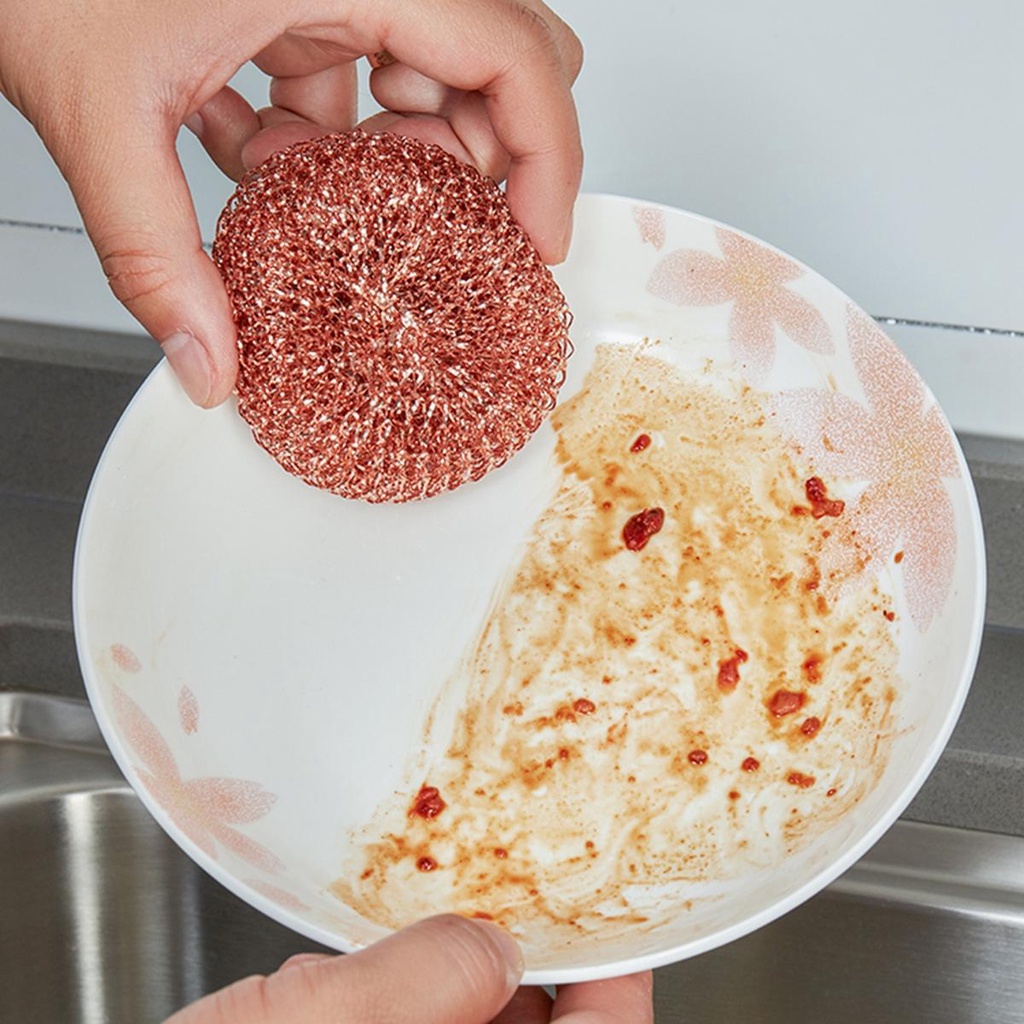 Miếng Rửa Chén Bằng Đồng Mạ NICKOLAS Scourers