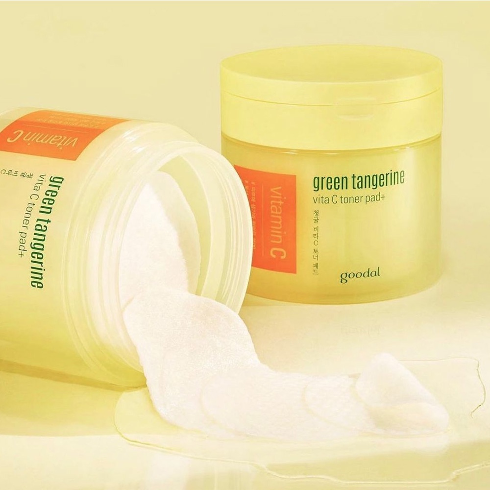 Nước Cân Bằng Dạng Pad Goodal Green Tangerine Vita C Toner Pad+ (70Ea)