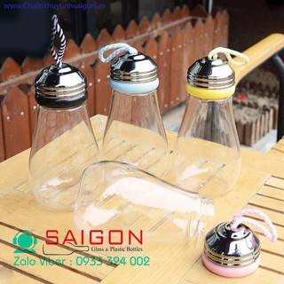 6 chai thủy tinh bóng đèn 400ml