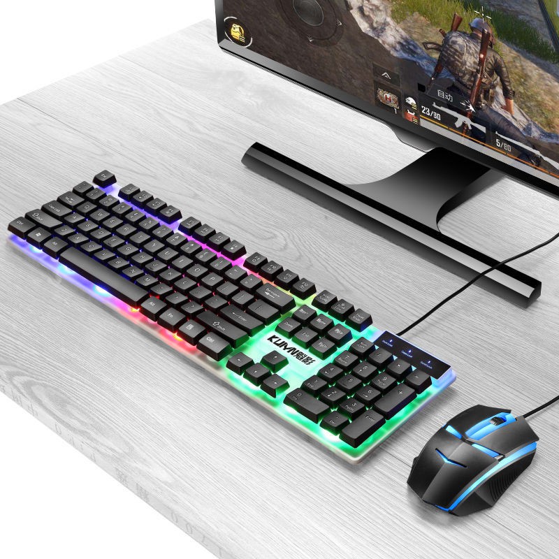 Bàn Phím Cơ Gaming Qwerty Kết Nối Bluetooth Không Dây Có Đèn Led Nền Phong Cách Punk