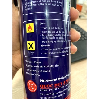 [Chính hãng] Foam Apollo 750ml - Keo bọt nở (dùng súng bắn keo bọt nở)
