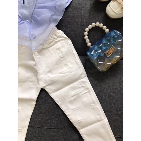 Quần Kaki Trắng 8-35kg Cho Bé Trai và Gái